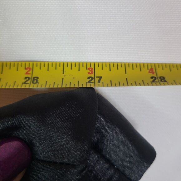 Classic Black Satin Feel Nightshirt - Picture 11 of 13